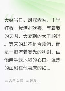 结婚当天，我被他一剑穿心